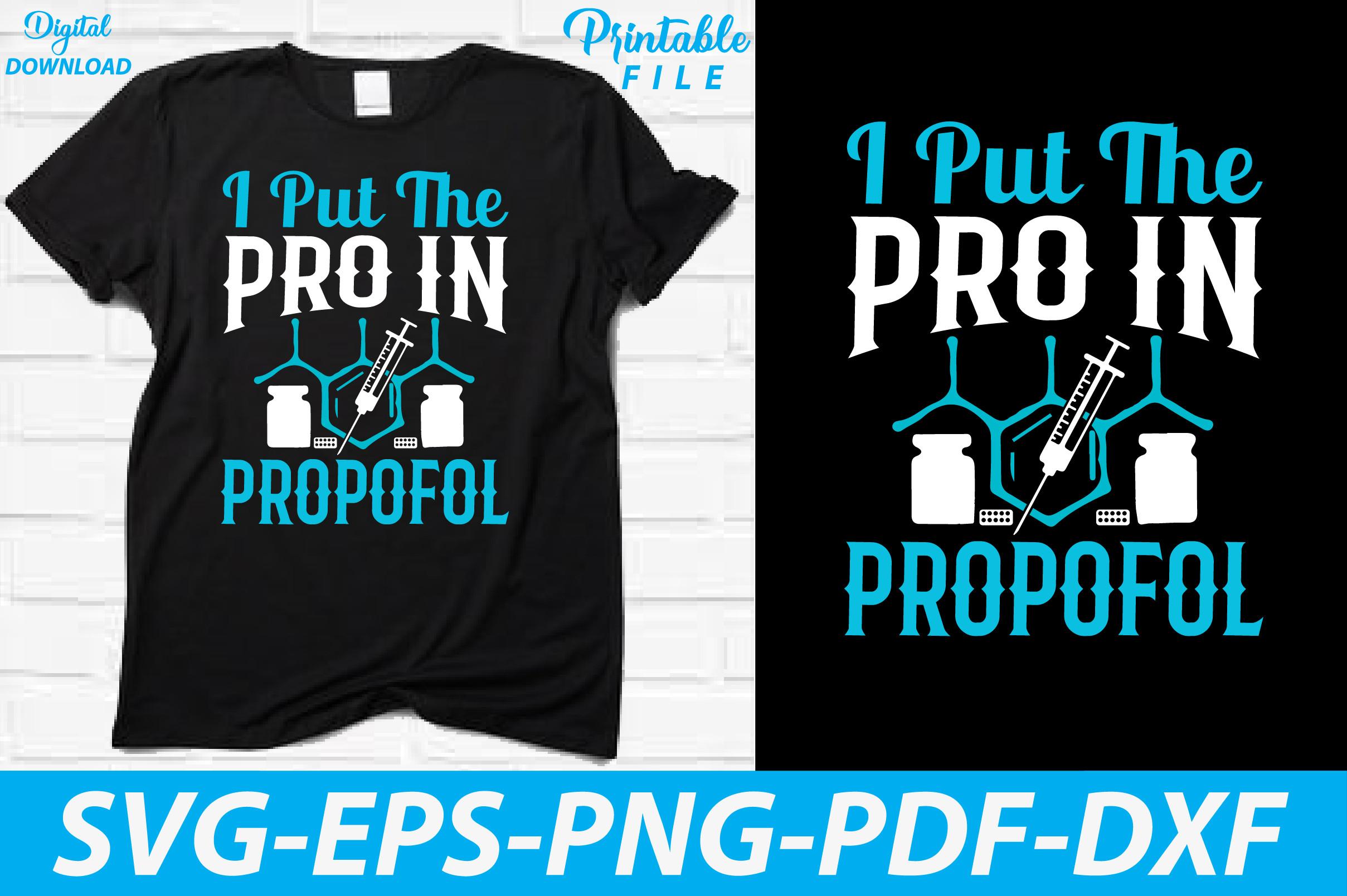 Funny Anesthesia T-shirt Design Vector