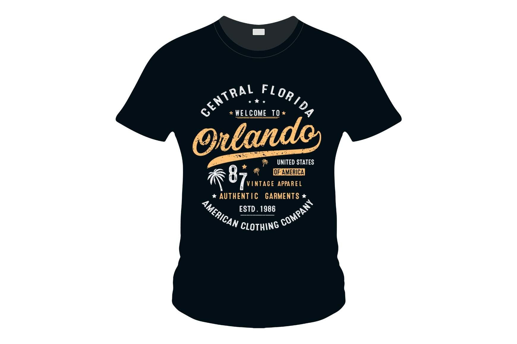 Central Florida. Vintage Typography