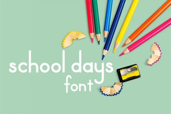 School Days Font