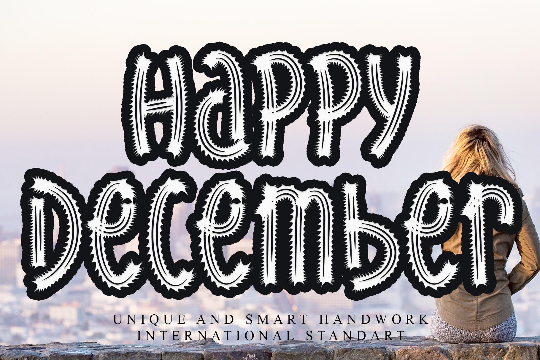 Happy December Font
