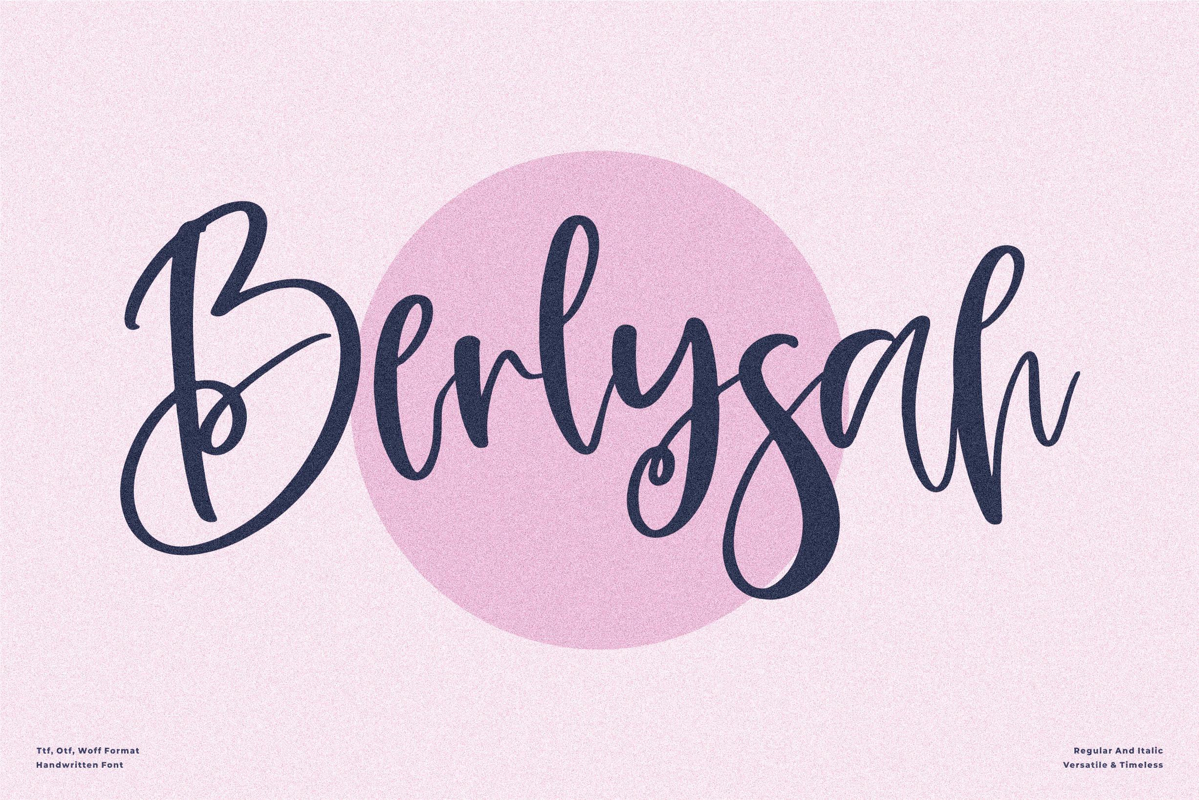 Berlysah Font