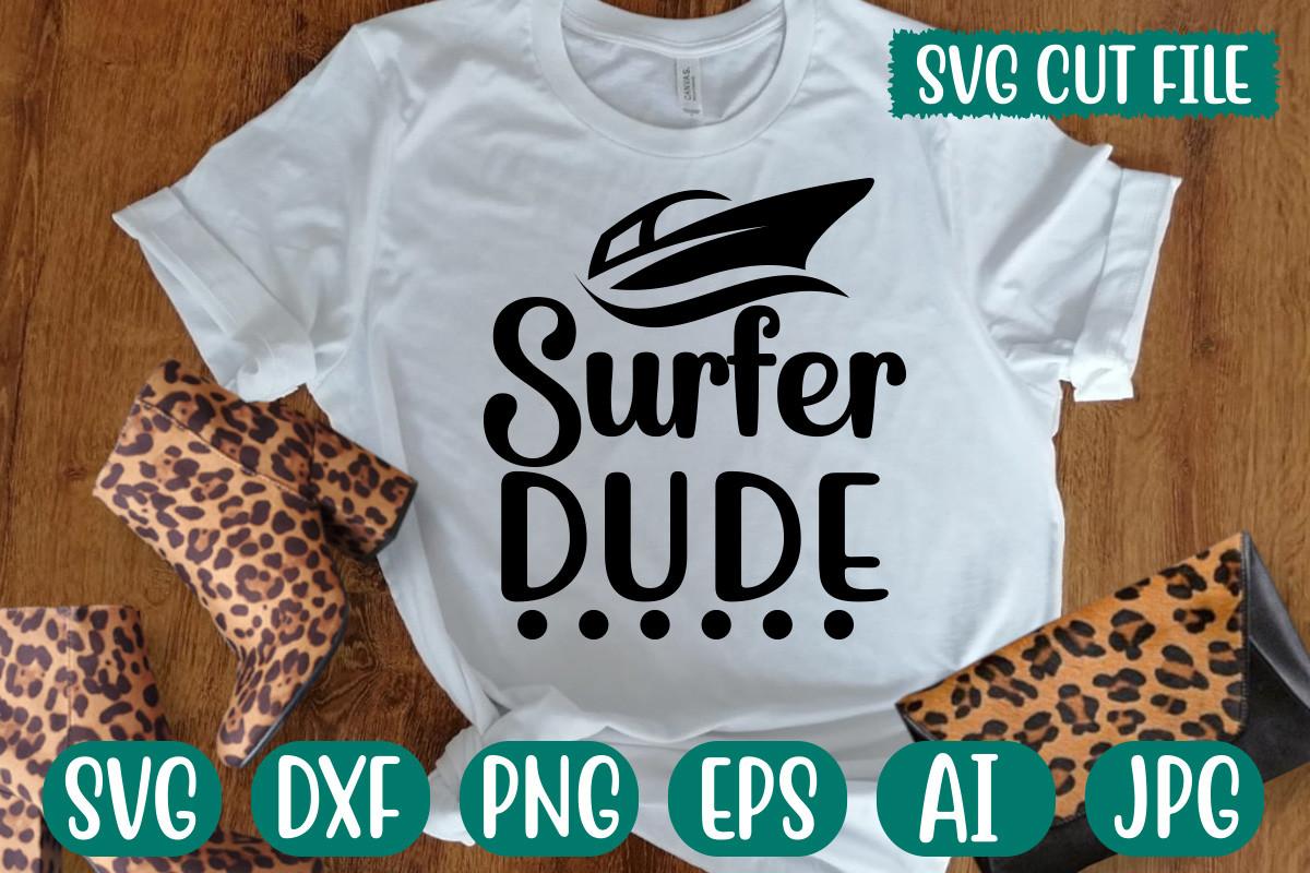 Surfer Dude Svg Cut File
