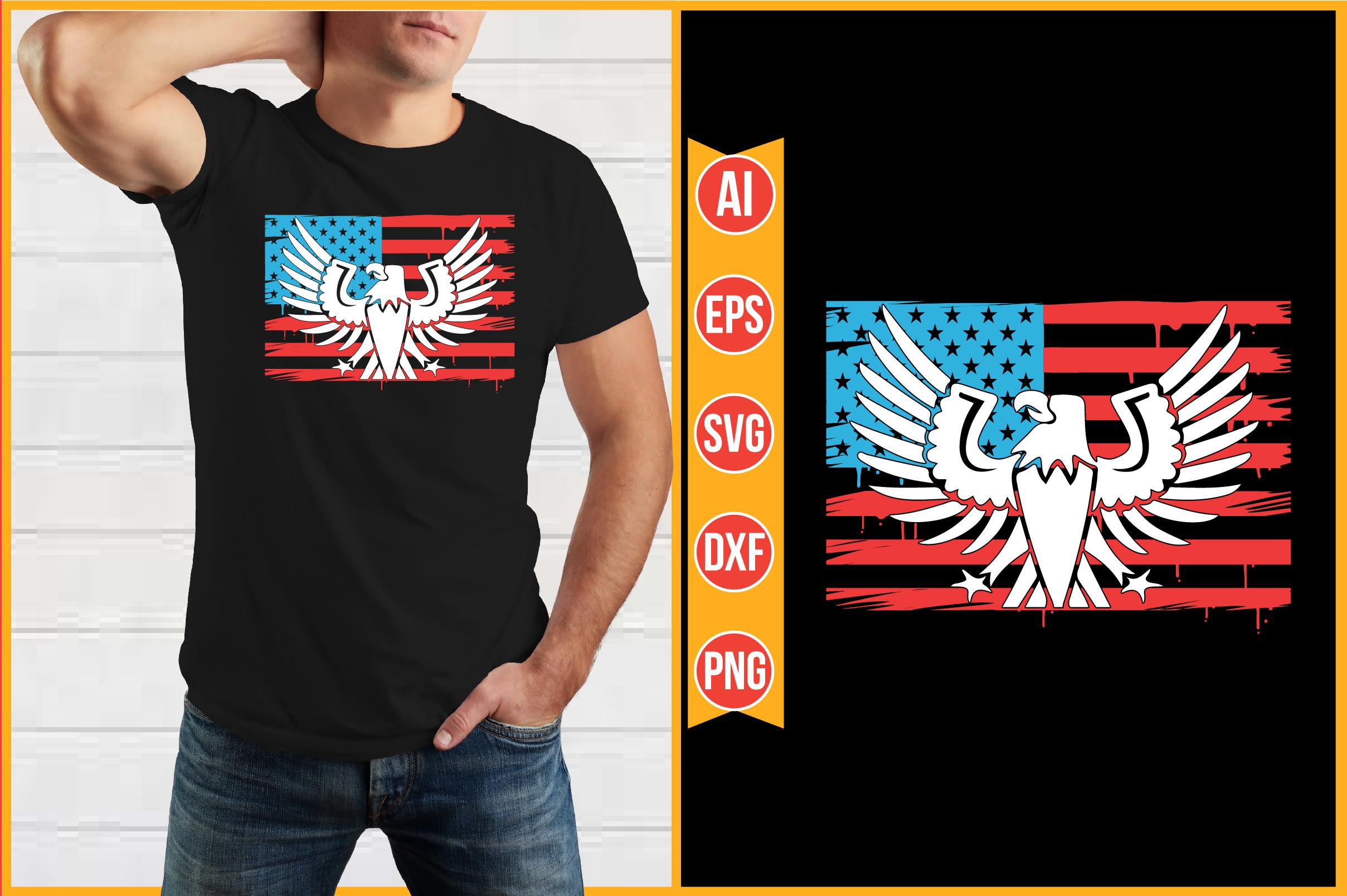 PATRIOTIC EAGLE AMERICAN FLAG