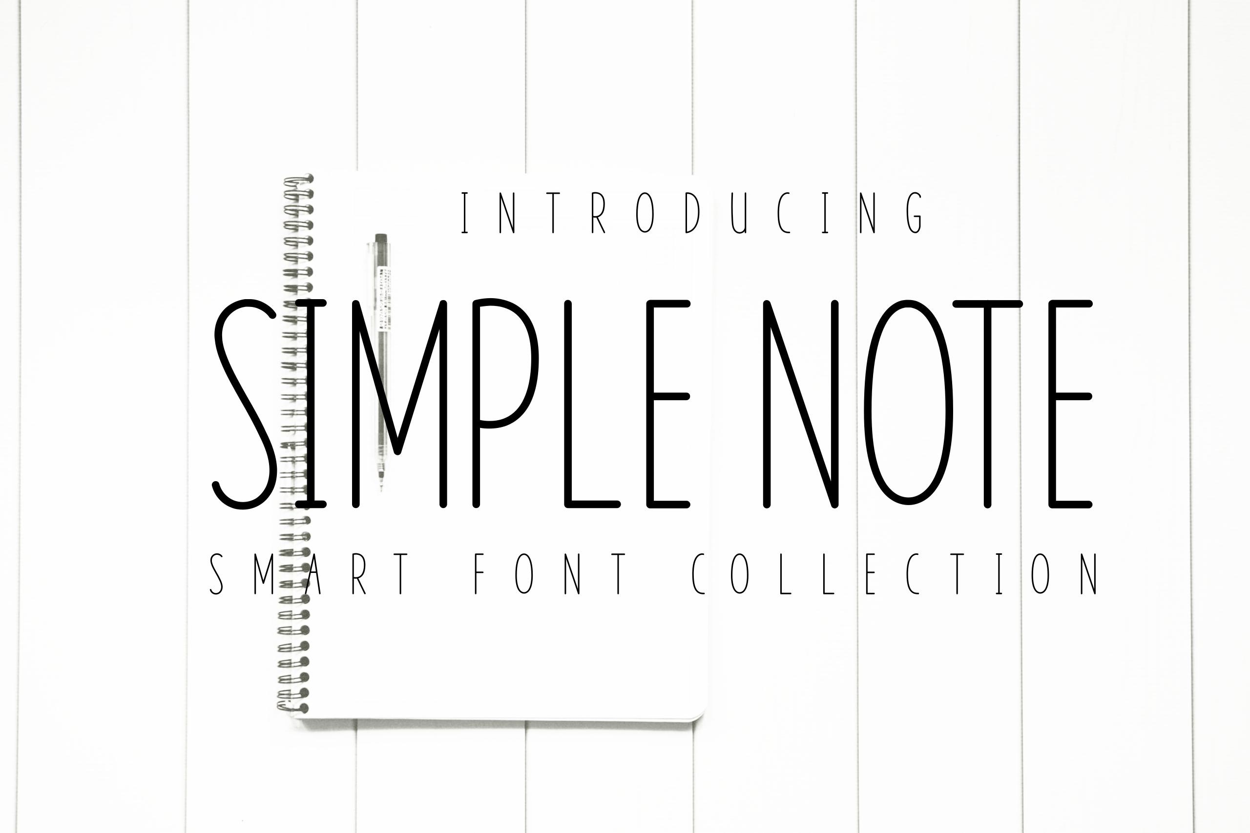 Simple Note Font