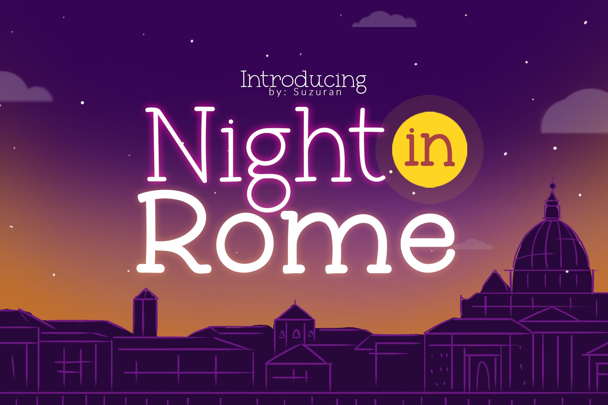 Night in Rome Font