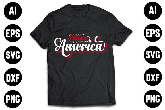 Captain America T-shirt Design