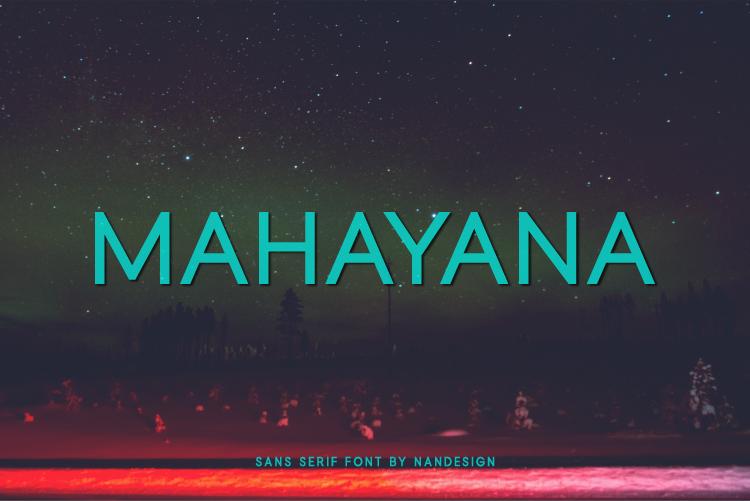 Mahayana Font