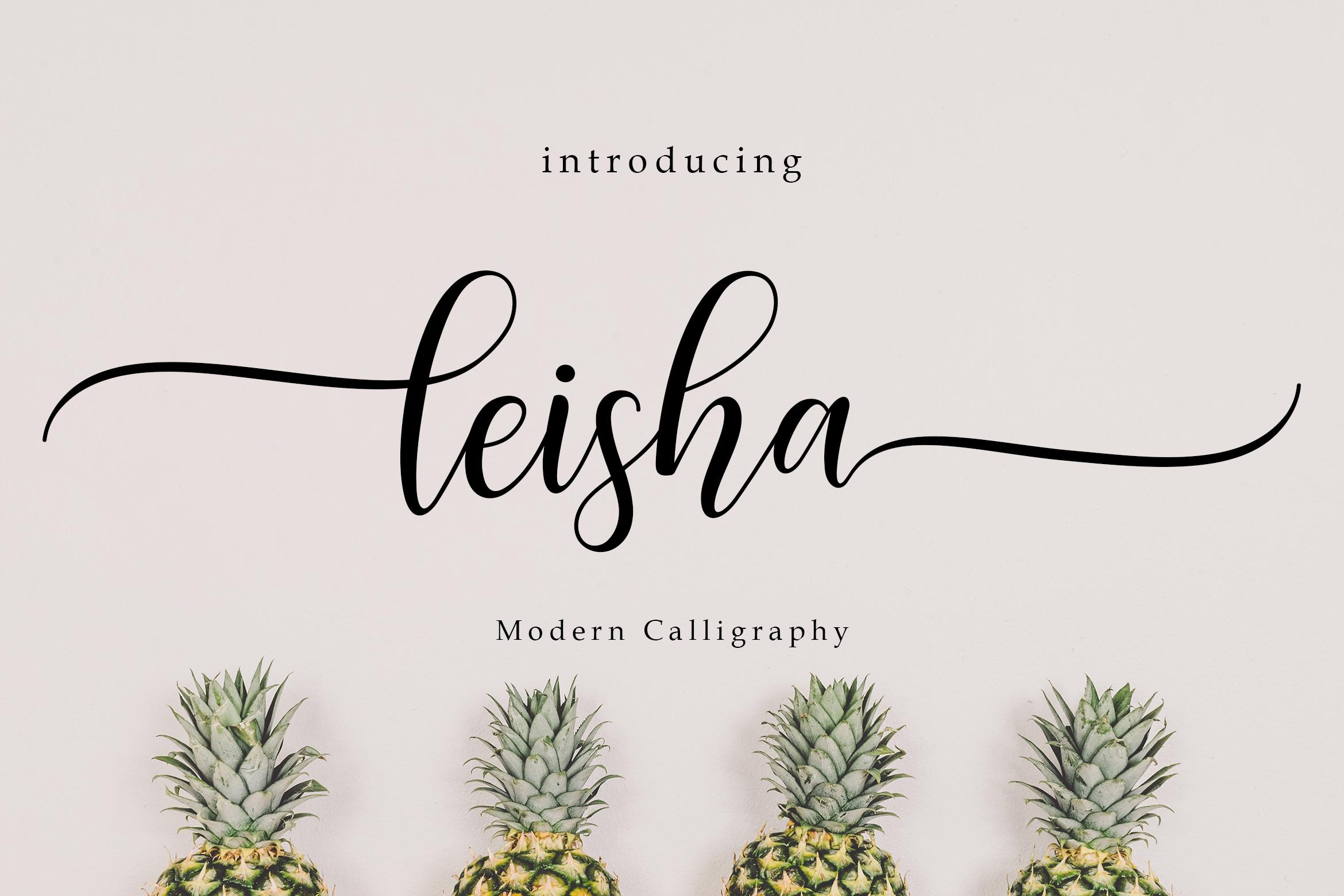 Leisa Script Font