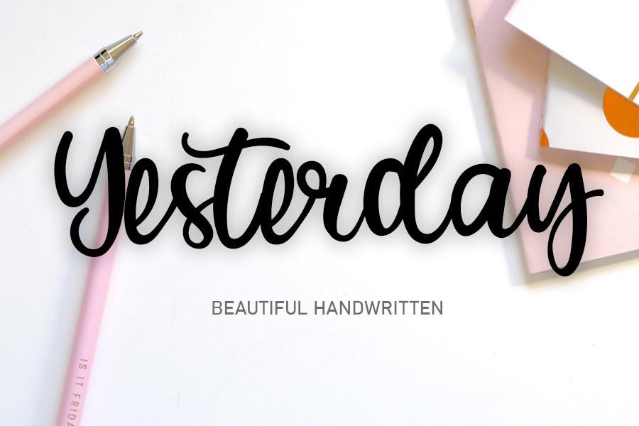Yesterday Font