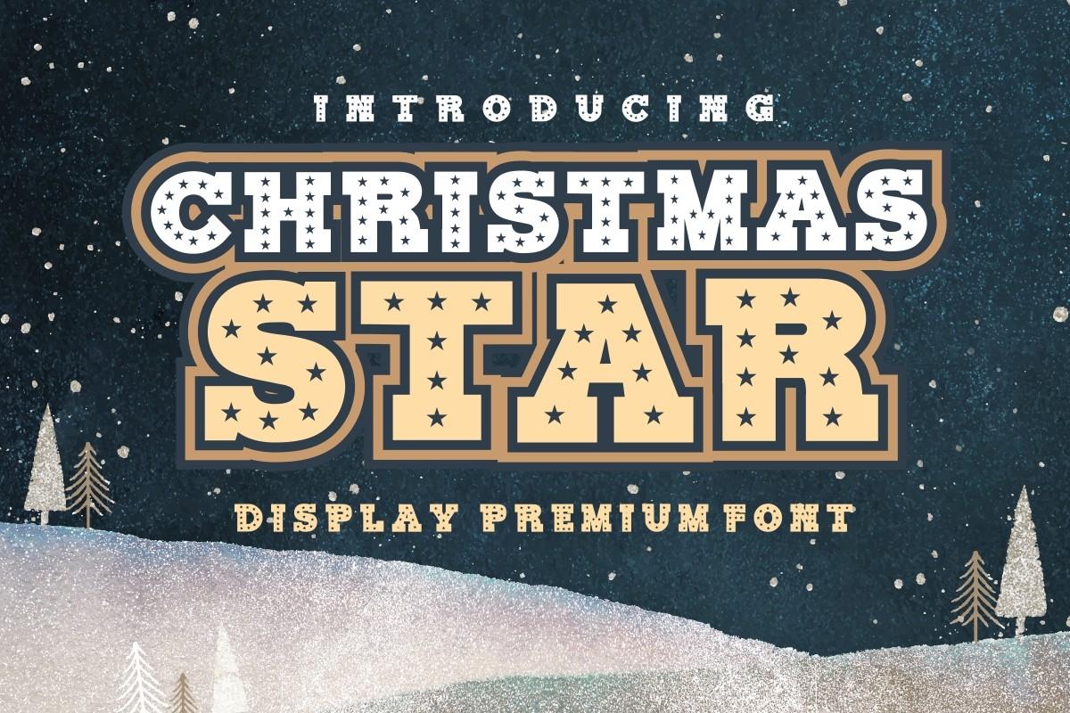 Christmas Star Font