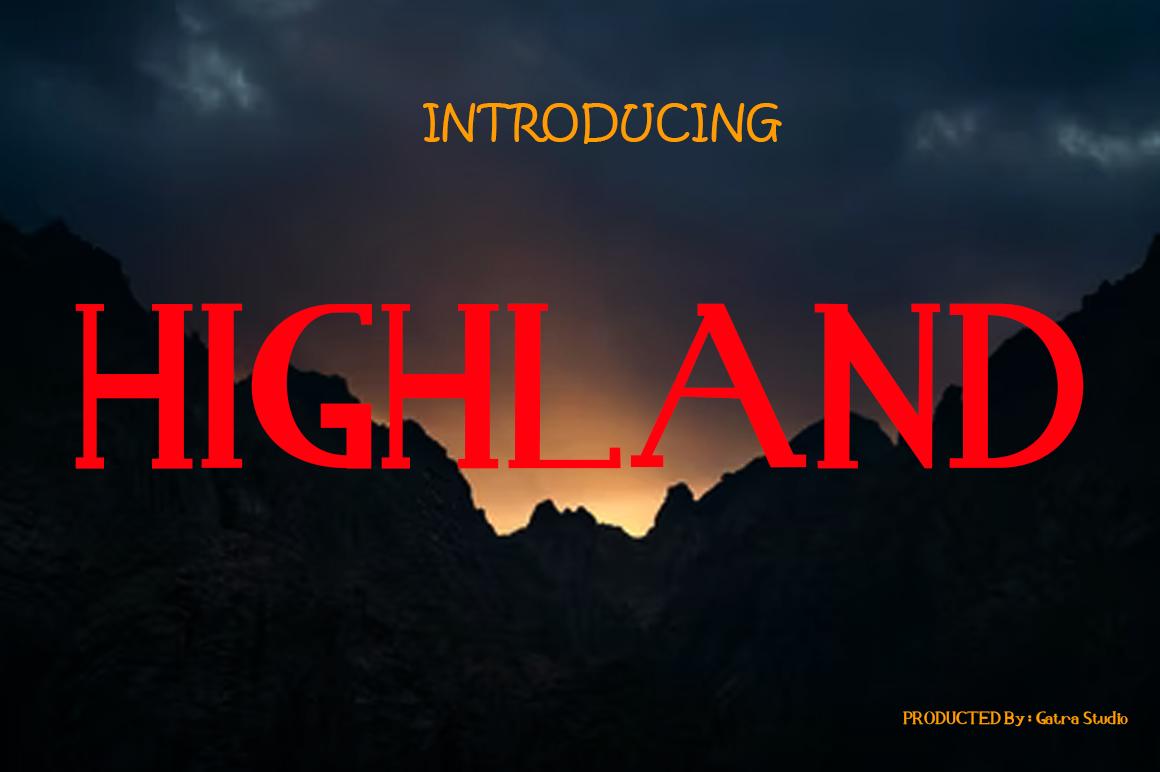Highland Font