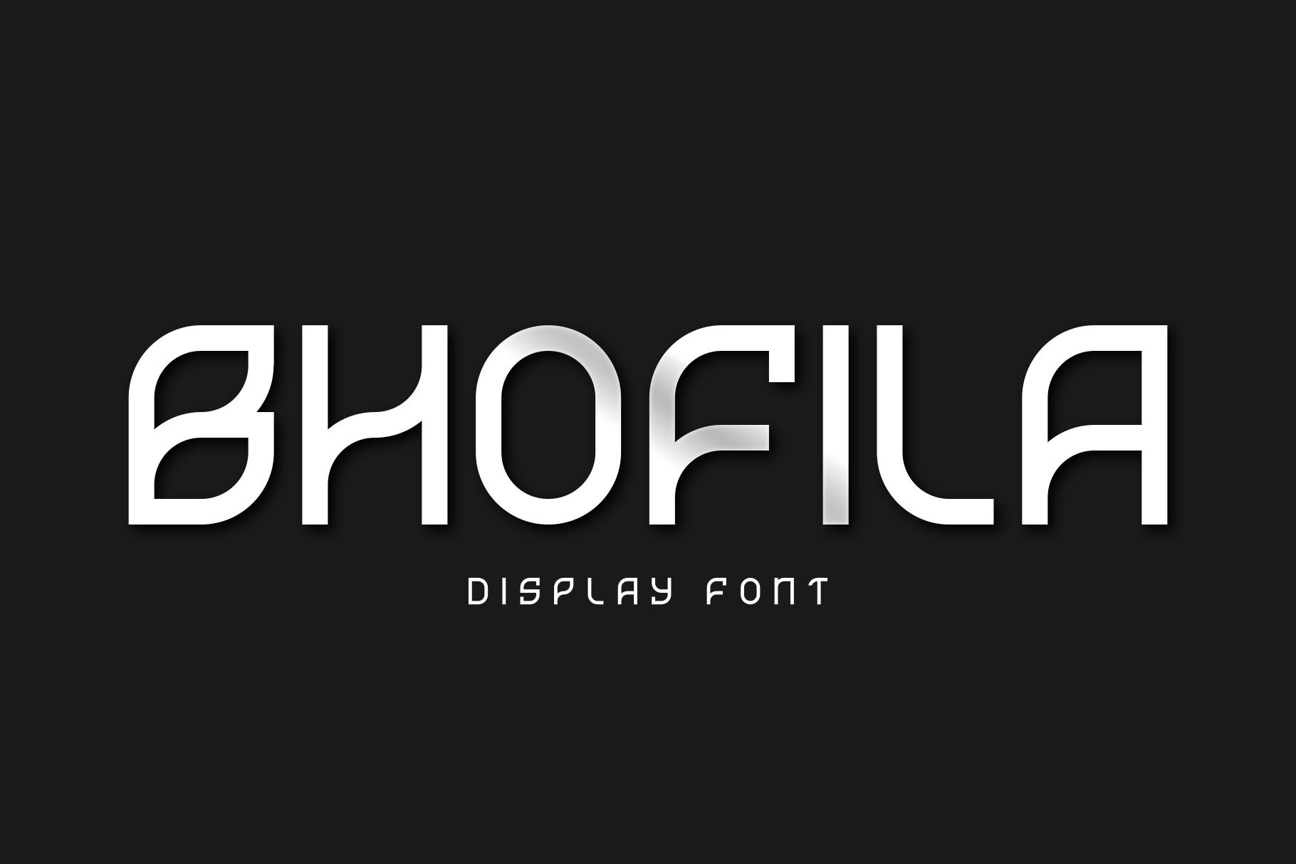 Bhofila Font