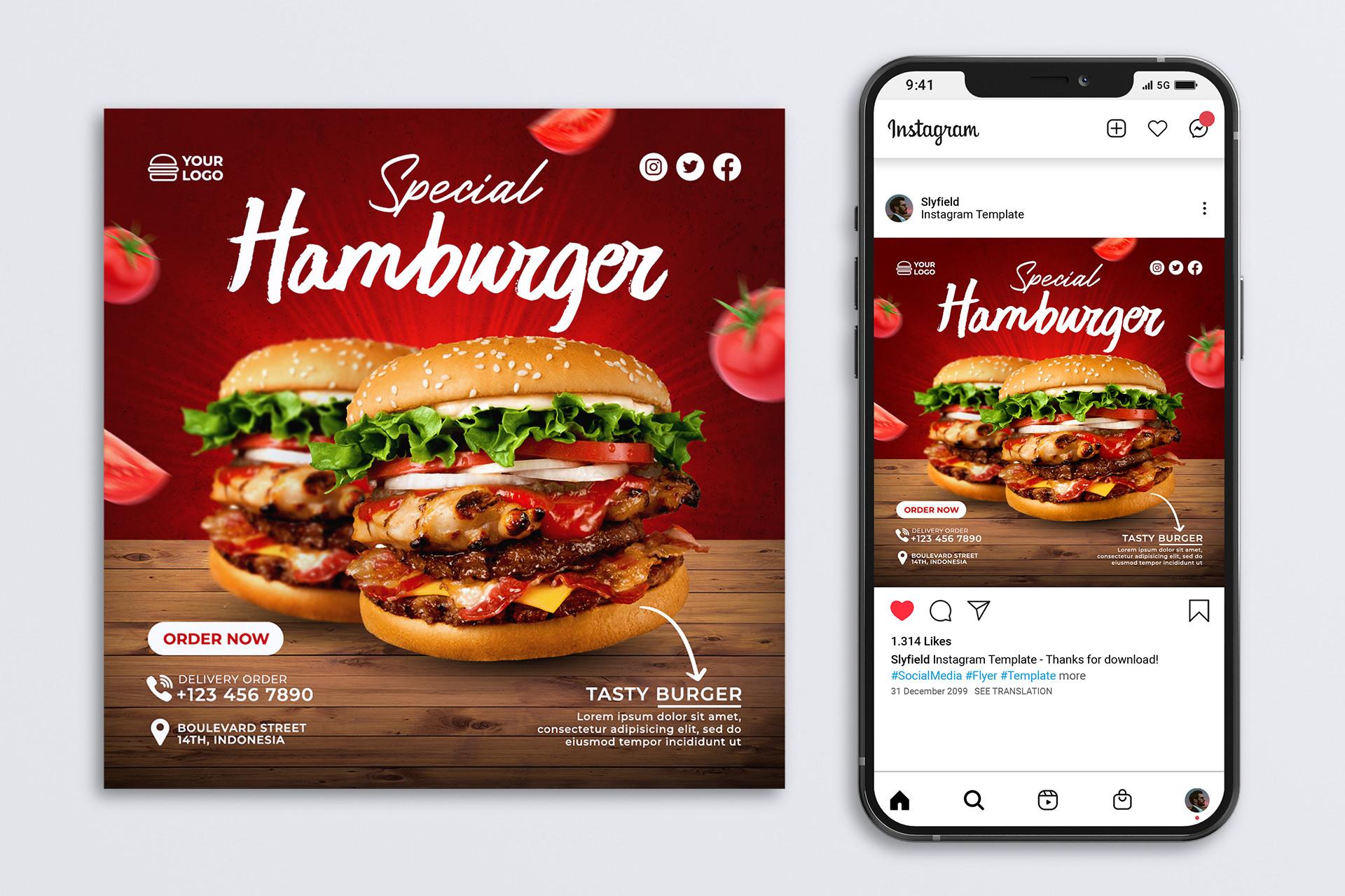 Burger Flyer Template