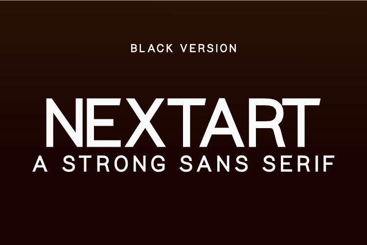 Nextart Black Font
