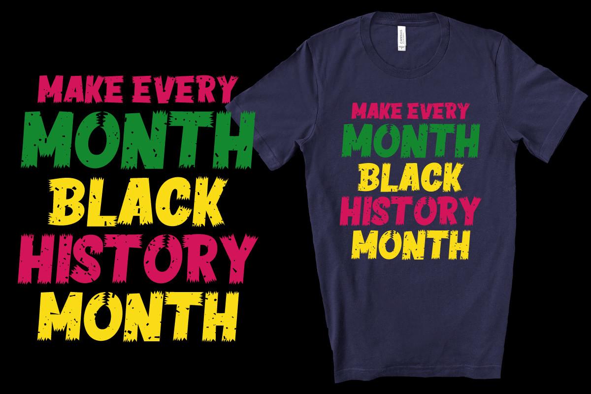 Black History T-Shirt Design