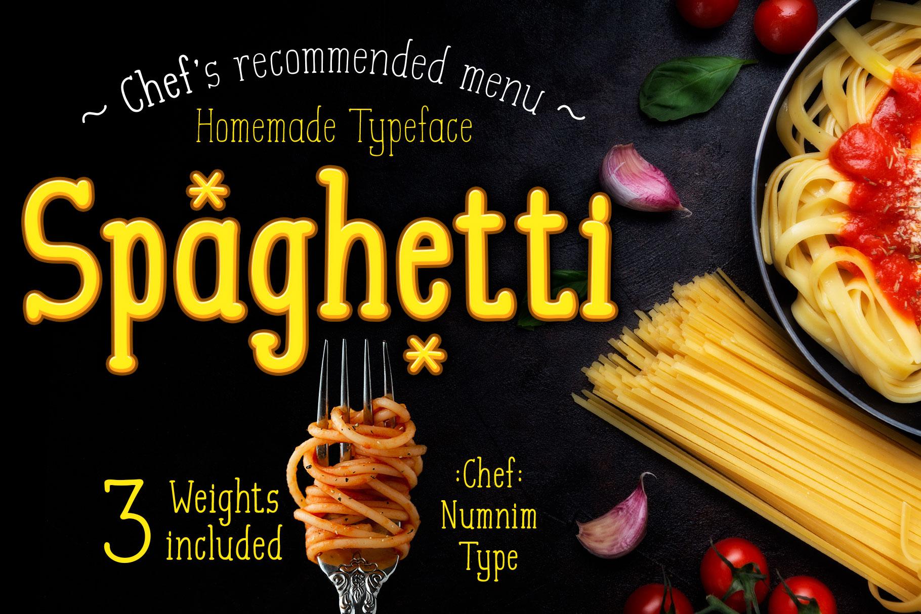 Spaghetti Font
