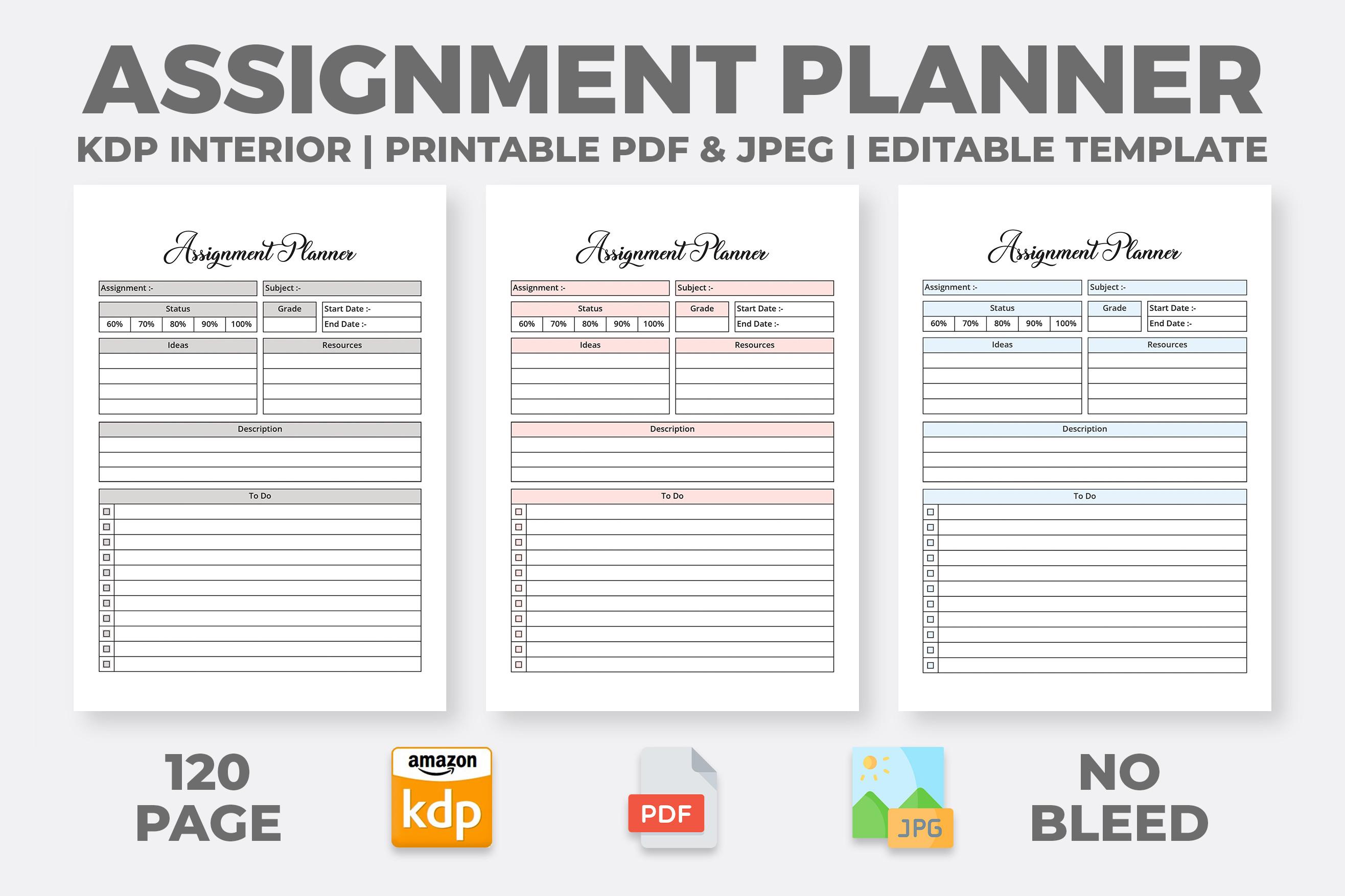 Assignment Planner - KDP Interior