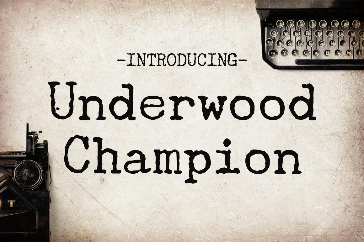 Underwood Champion Font