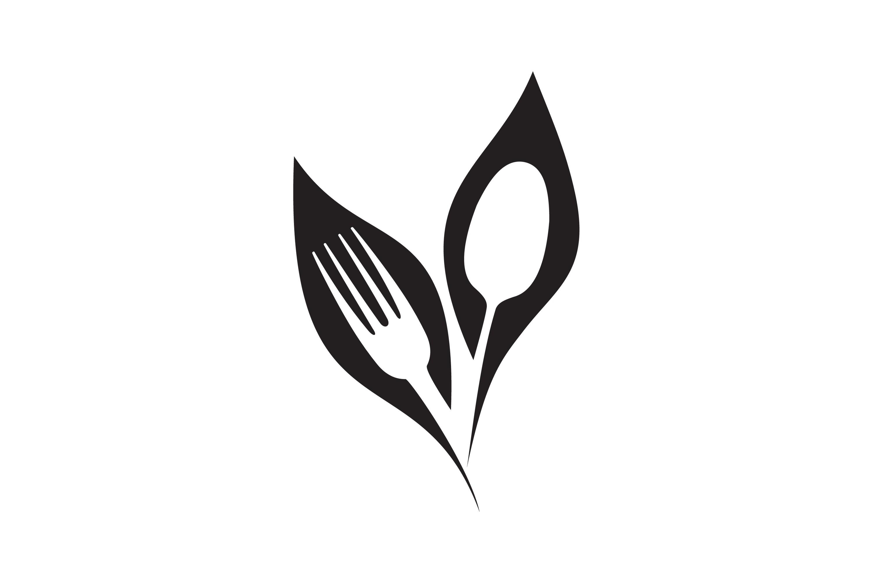 Organic Restaurant Vector Symbol