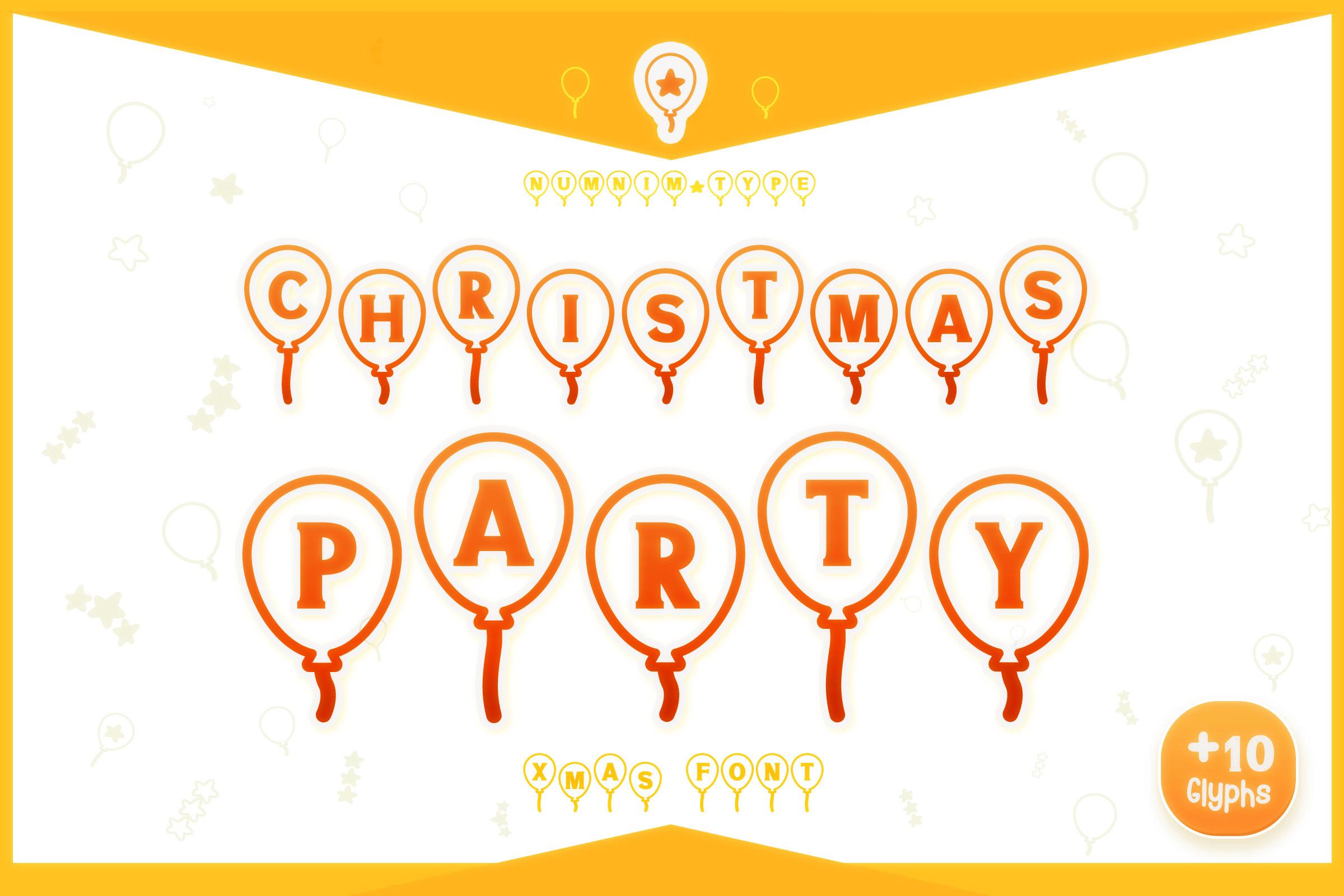 Christmas Party Font