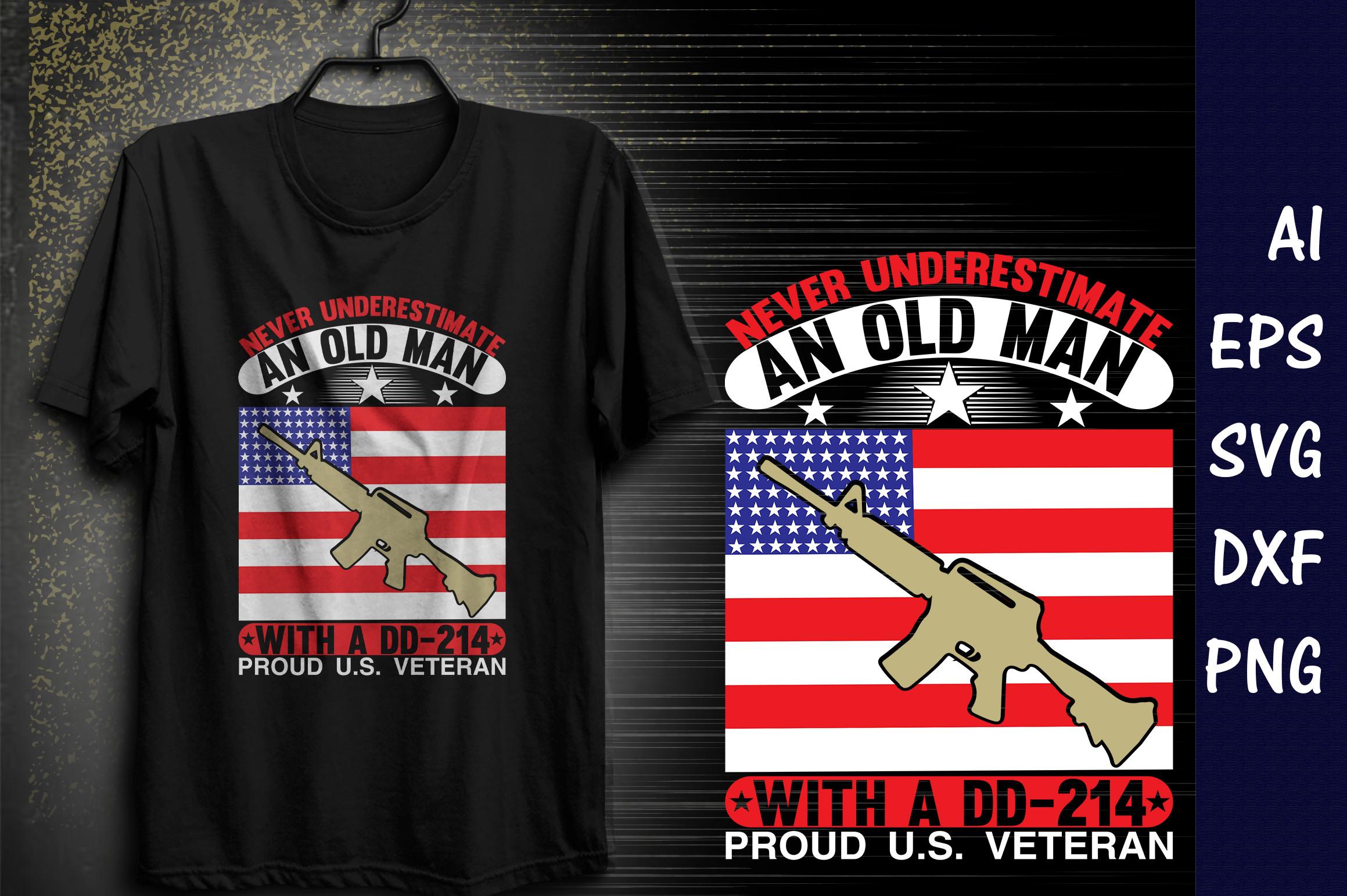 Printable Veteran T-shirt Design