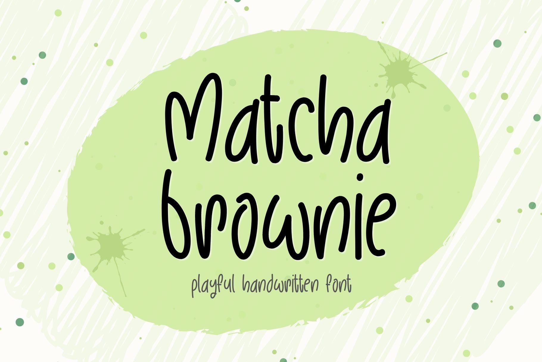 Matcha Brownie Font