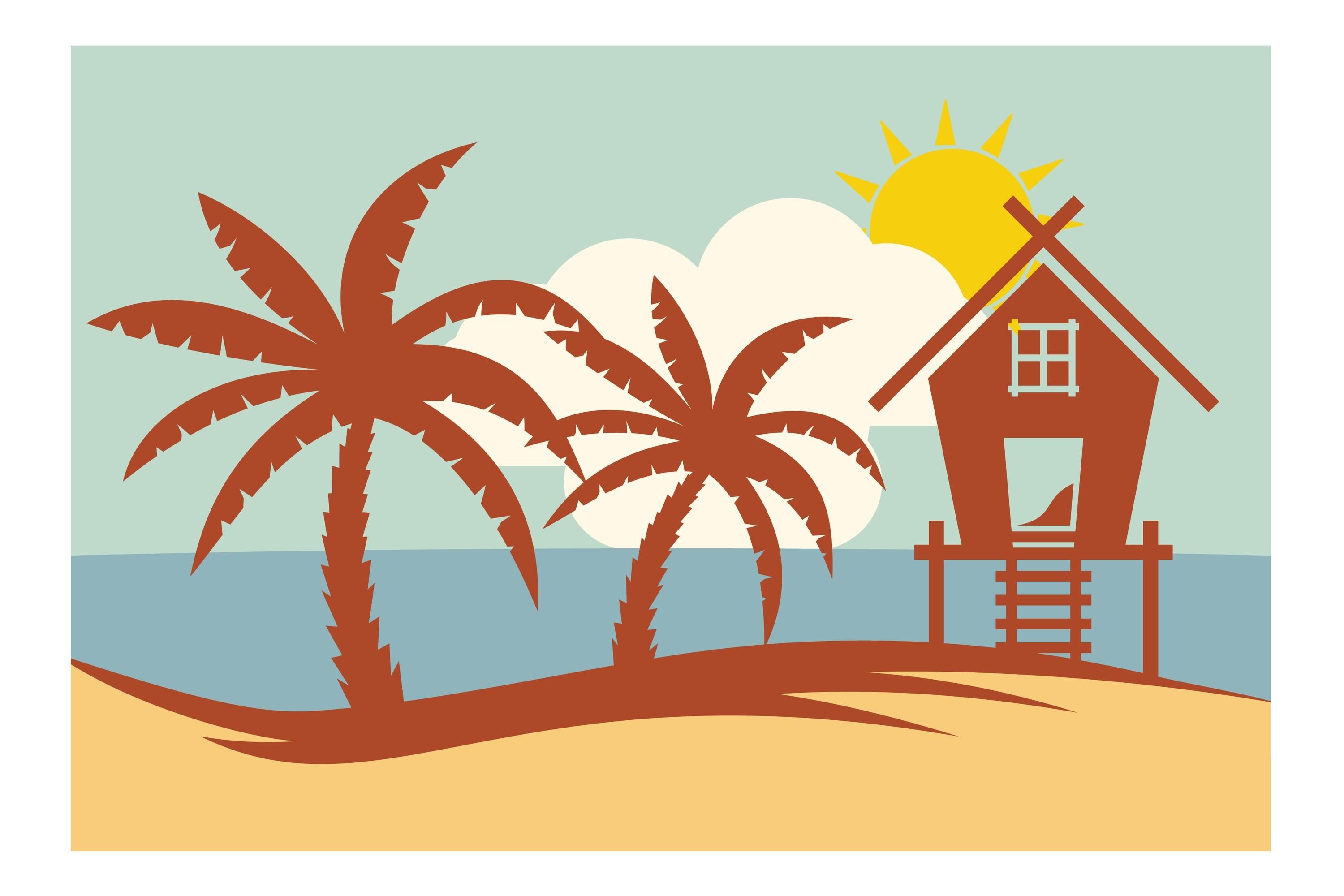 Tropical Summer Vector Illustration