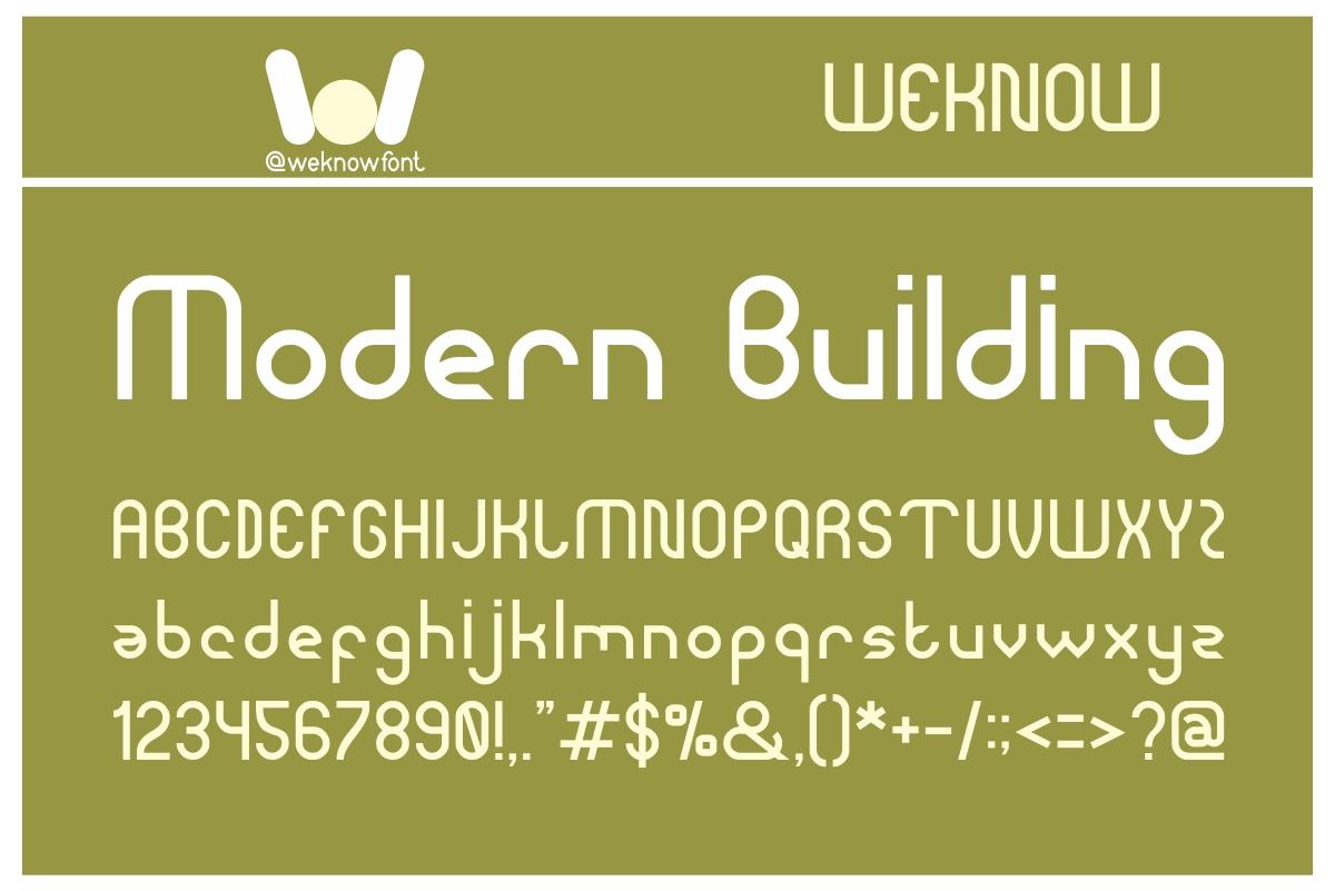 Modern Building Font