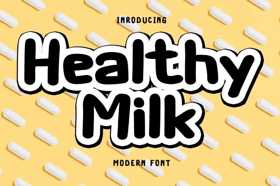 Healthy Milk Font