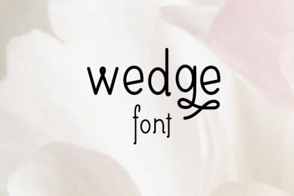Wedge Font
