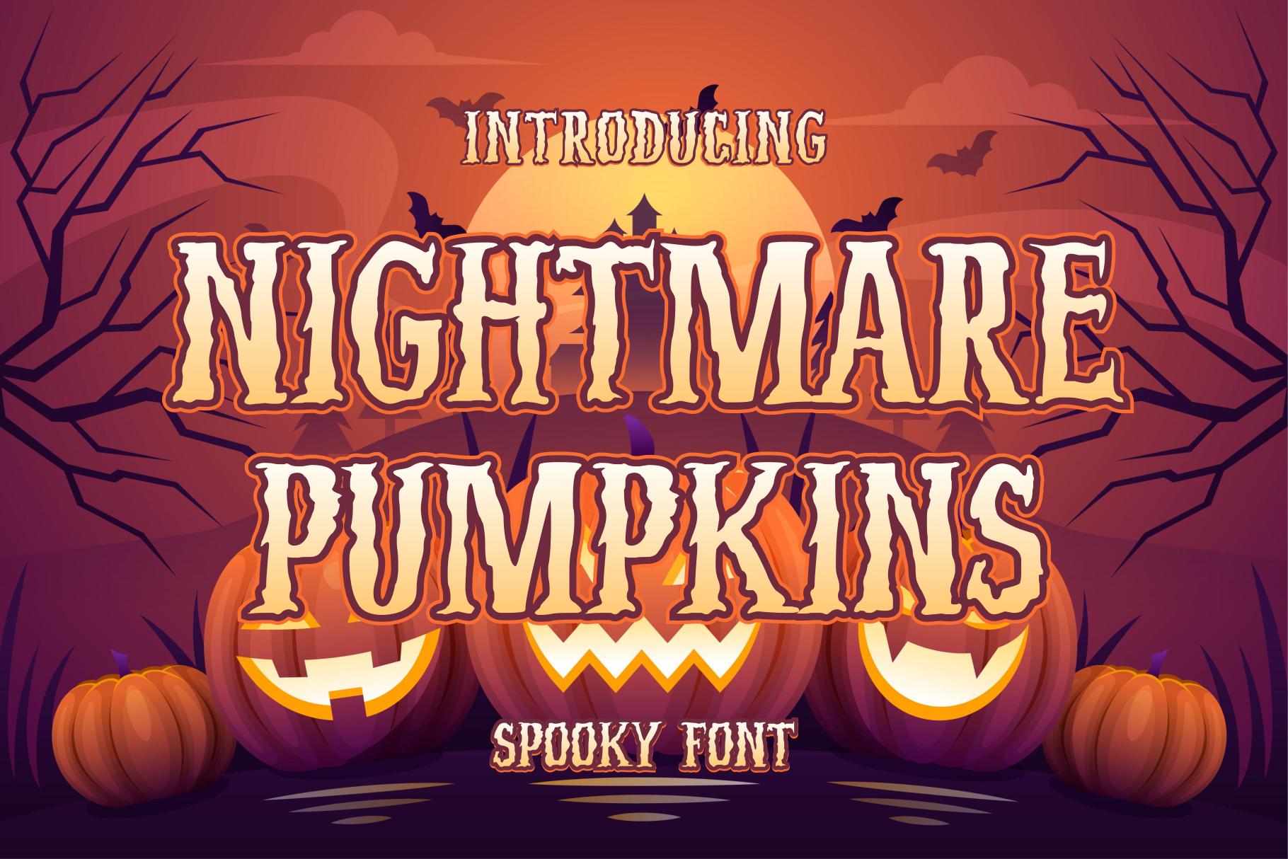 Nightmare Pumpkins Font