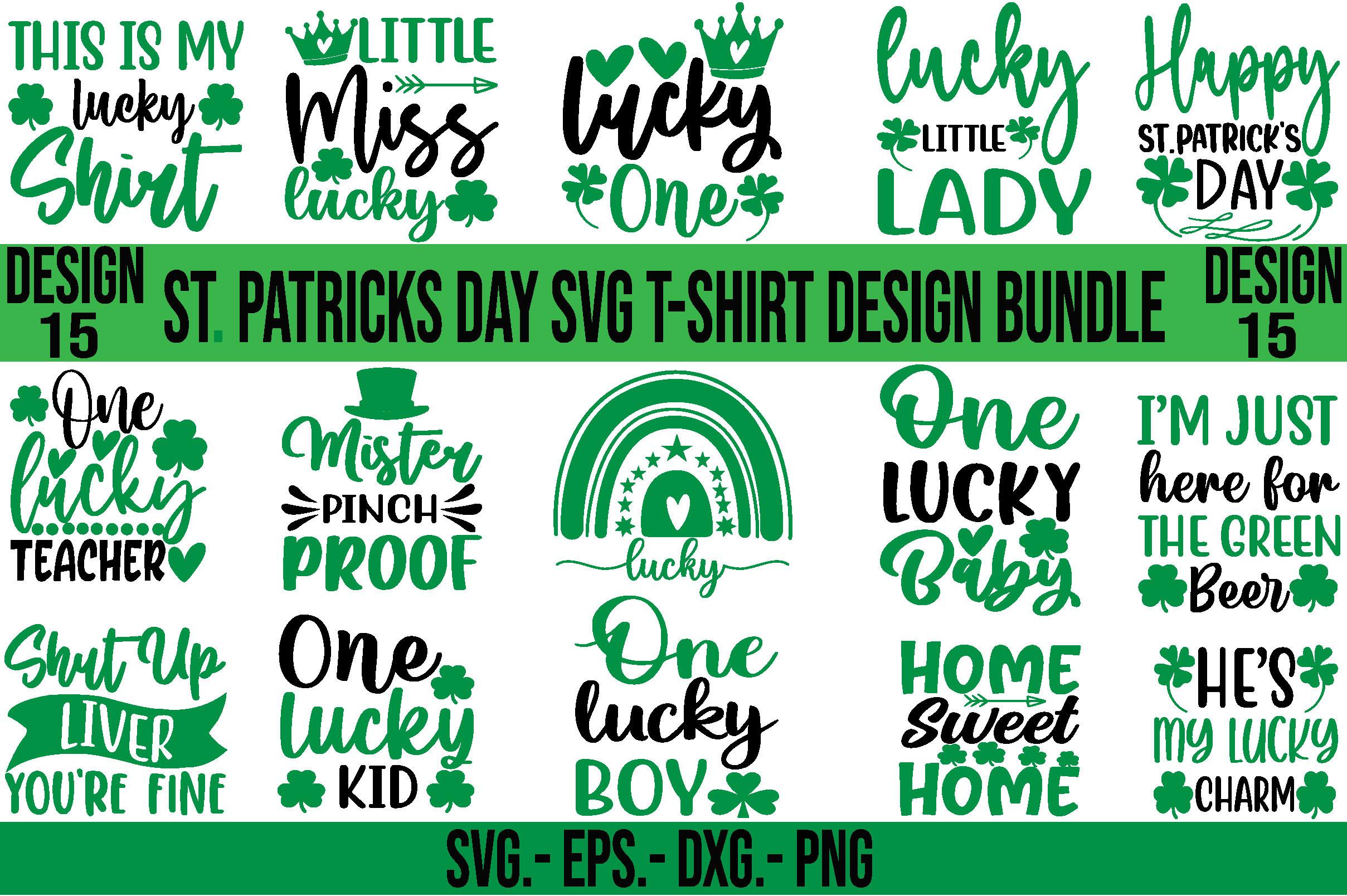 St. Patrick's Day T-shirt Design Bundle