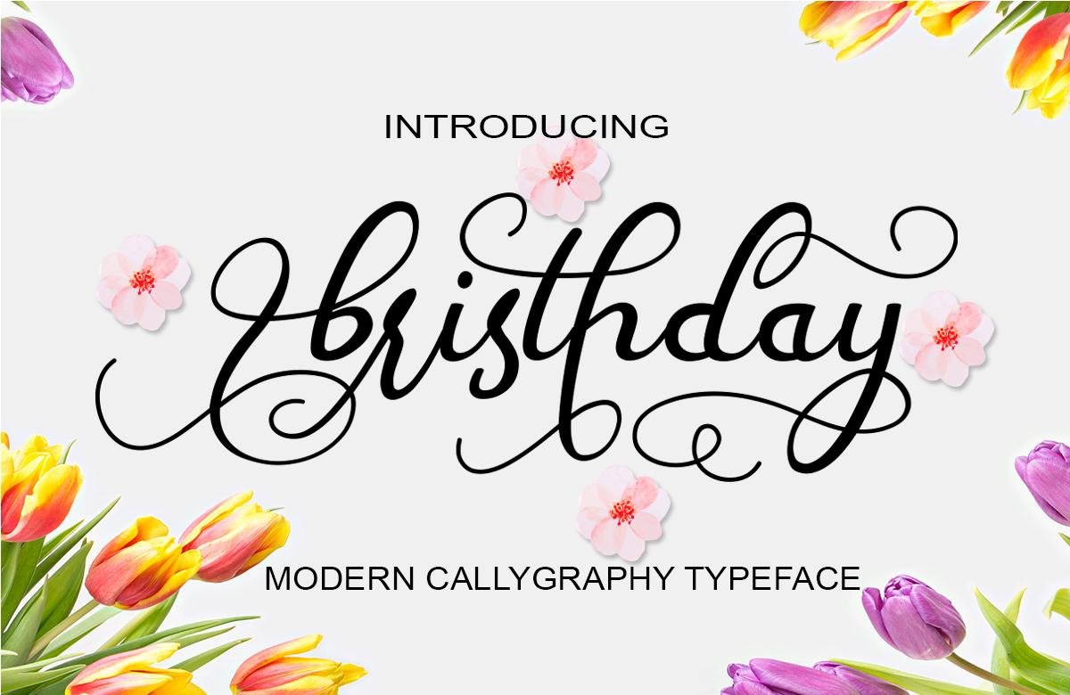 Bristhday Font