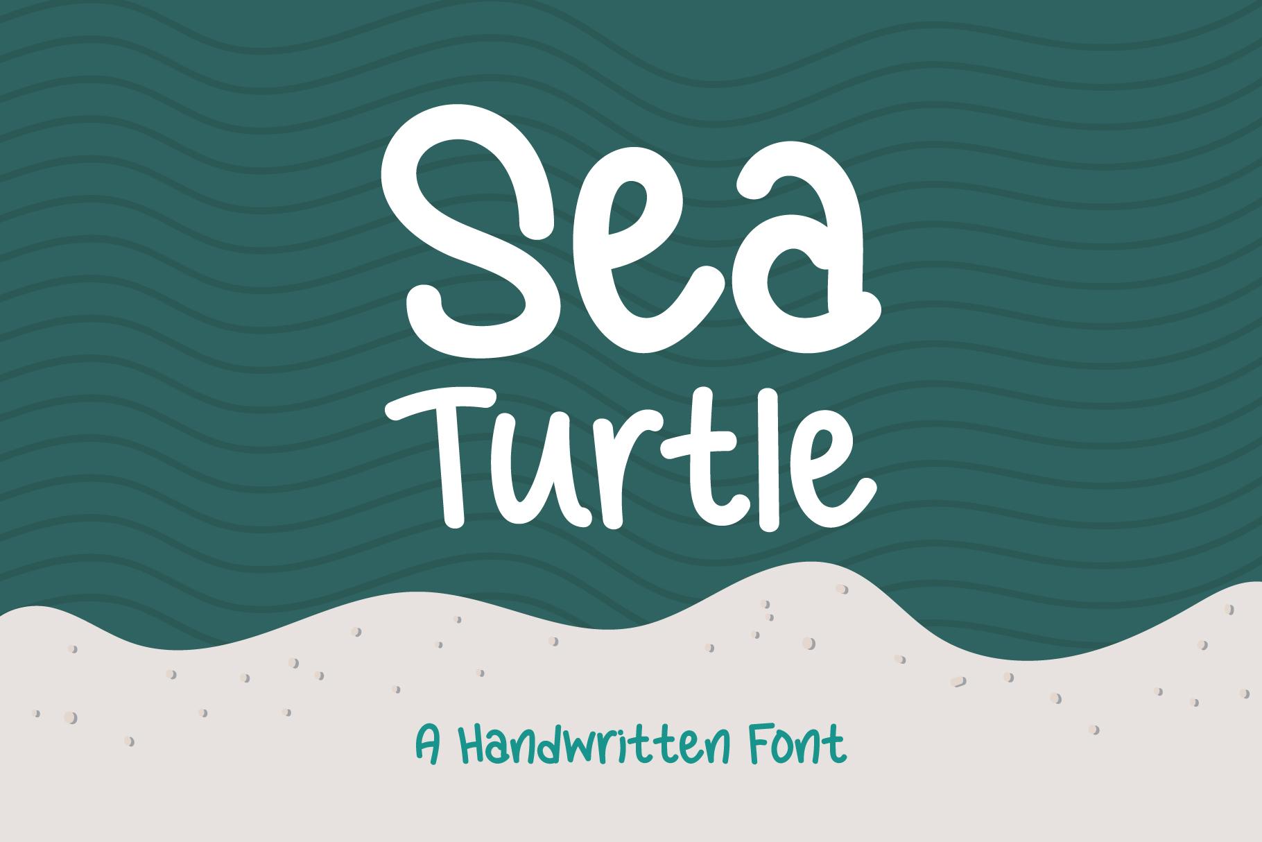 Sea Turtle Font