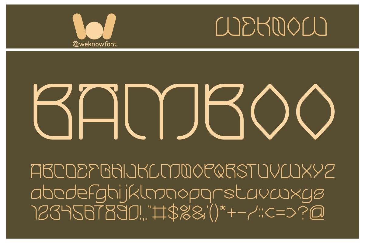 Bamboo Font