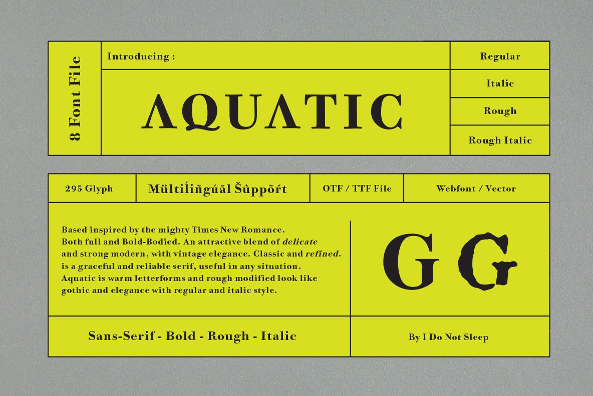 Aquatic Font