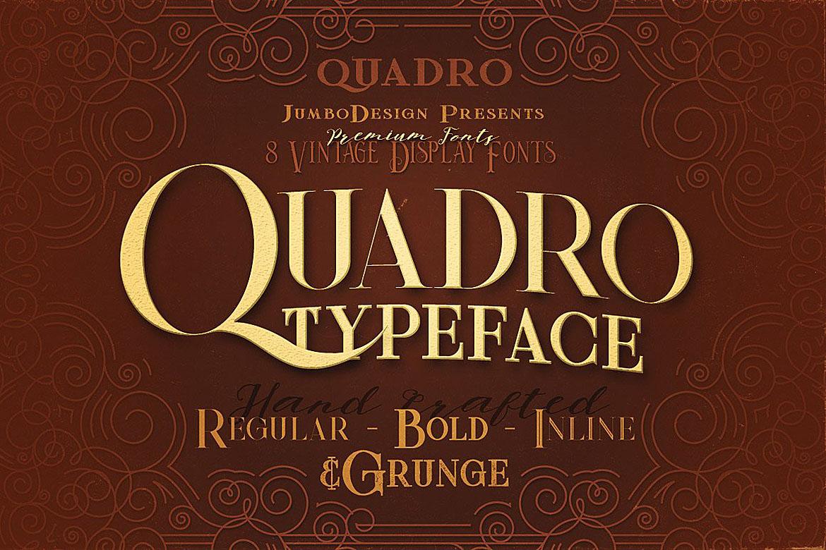 Quadro Family Font