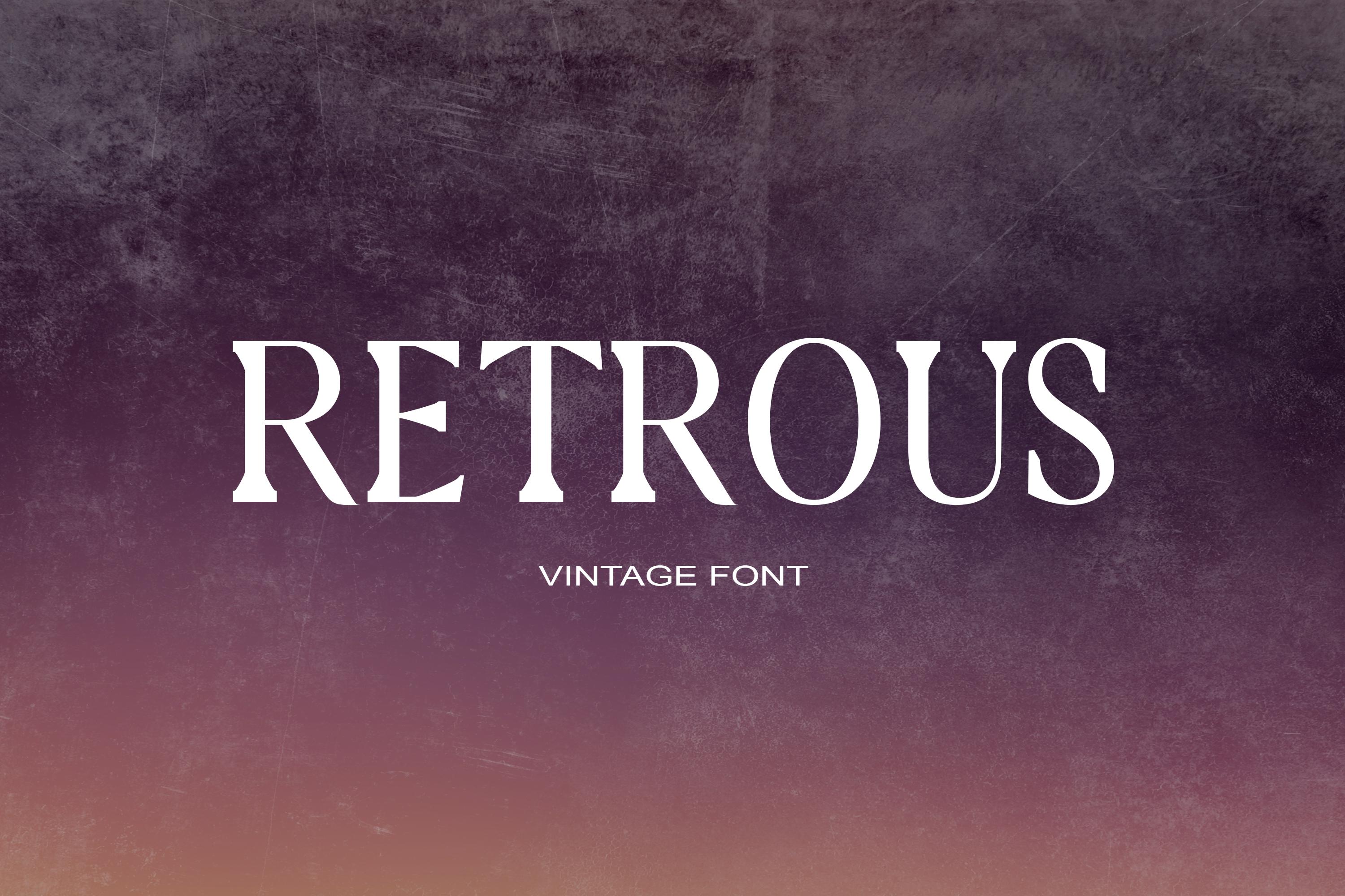 Retrous Font