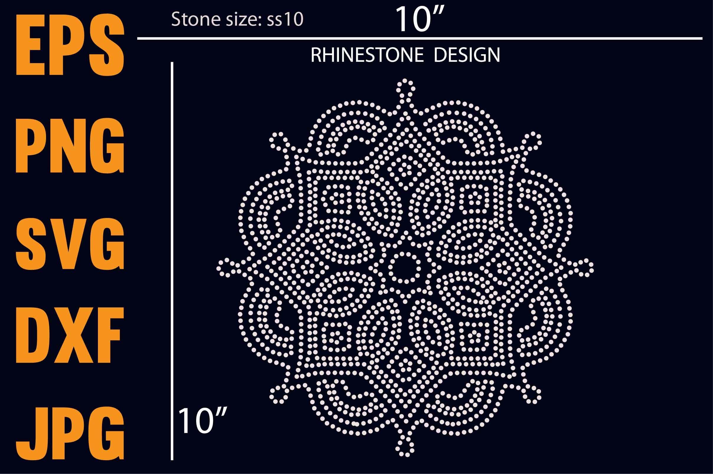 Rhinestone Pattern Template Design