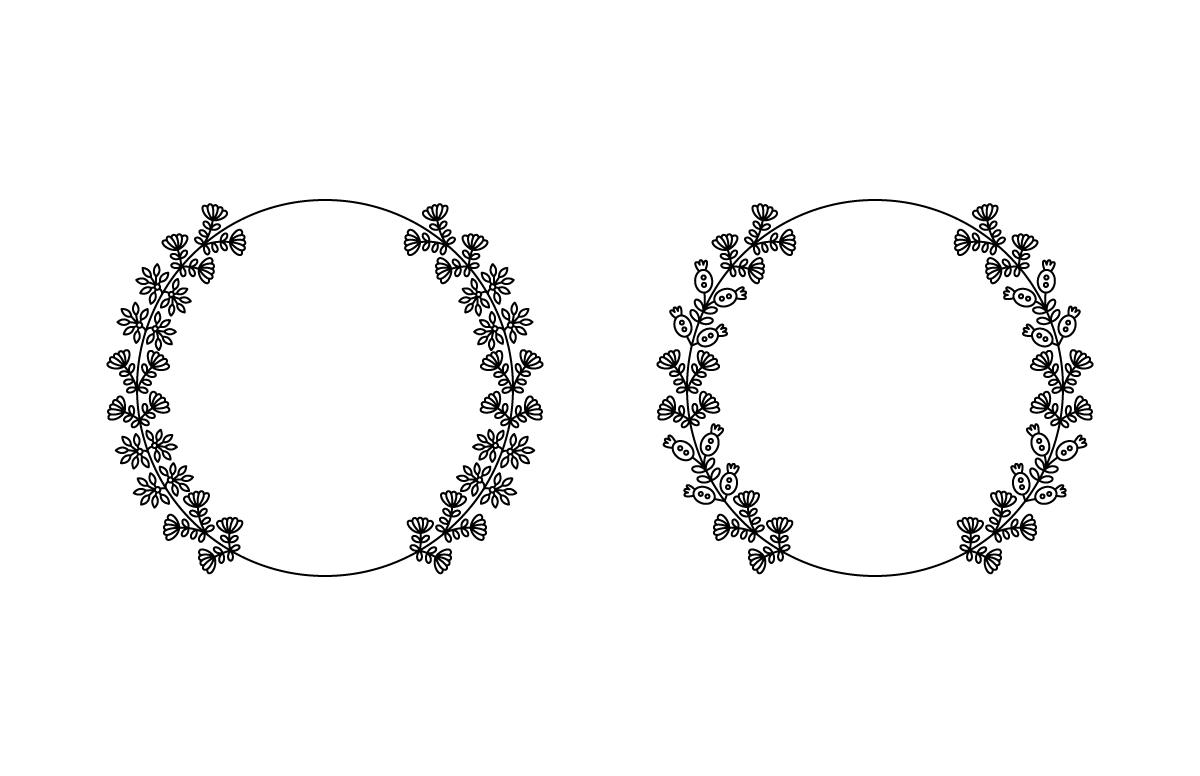 Circle Flower Frame