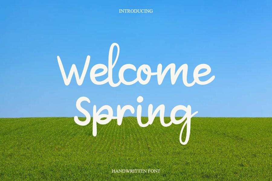 Welcome Spring Font