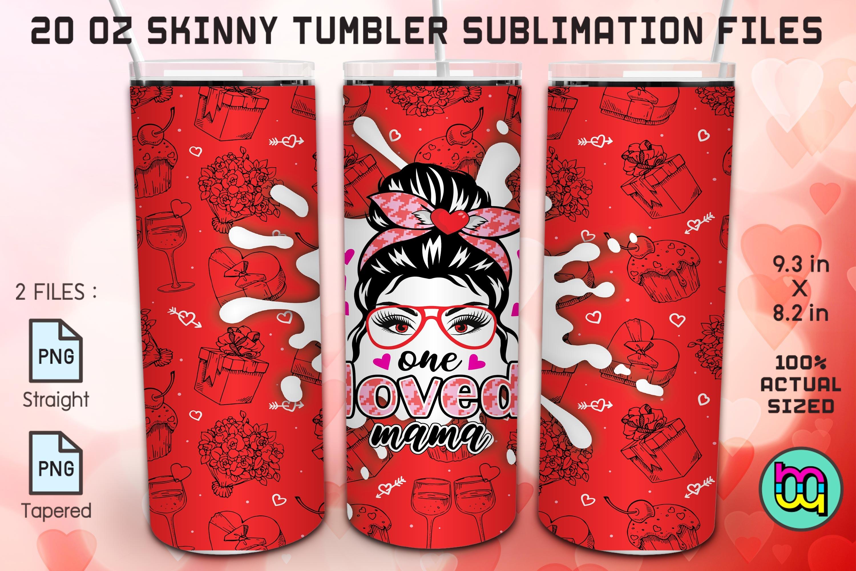 Messybun One Love Mama Valentine Tumbler