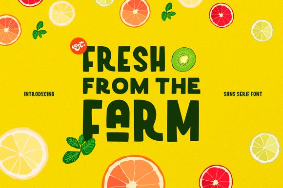 Fresh from the Farm Font
