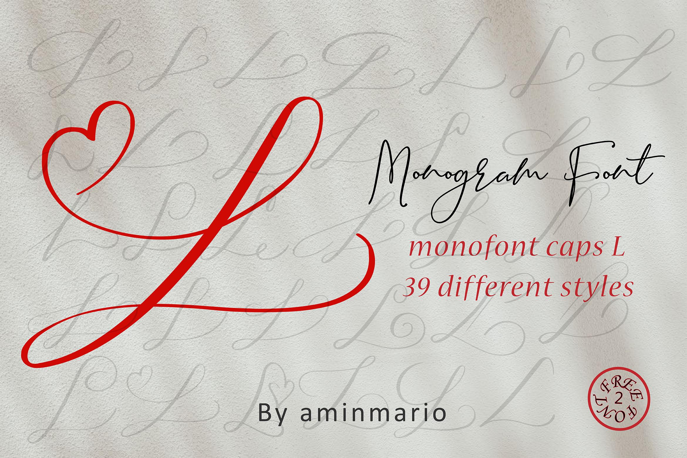 Monogram L | Monofont Caps L Font