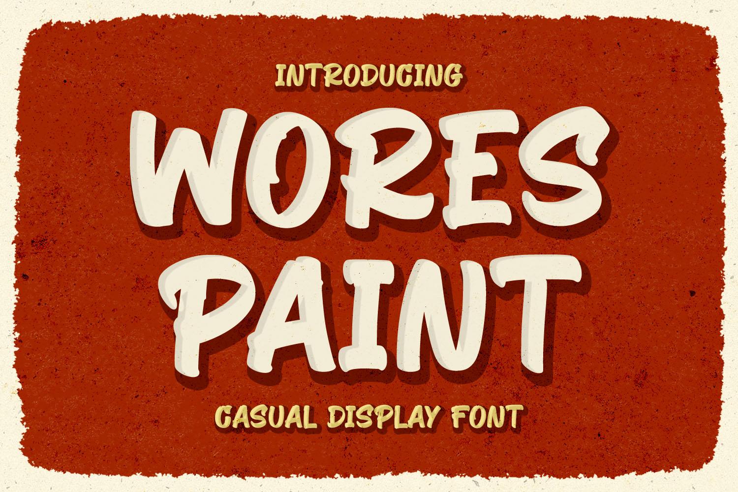 Wores Paint Font