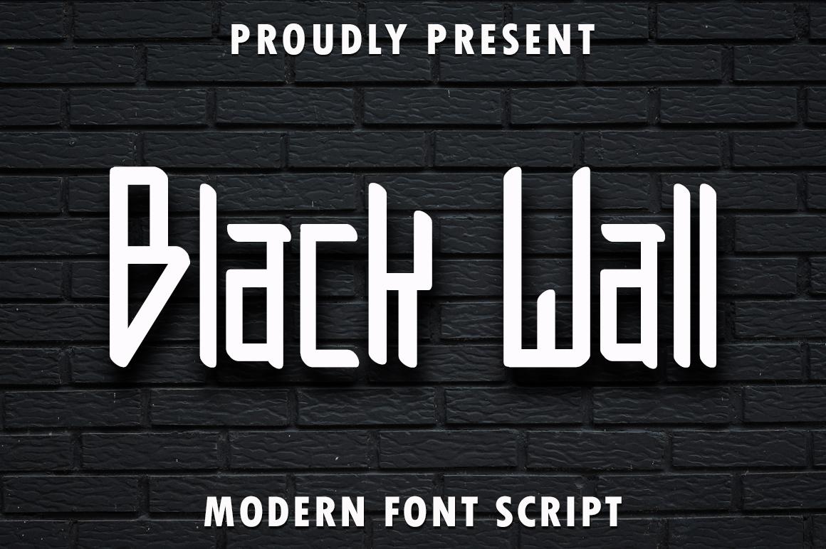 Black Wall Font