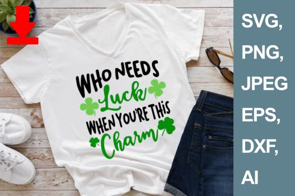 Kids St Patrick Day SVG Png Lucky Charm