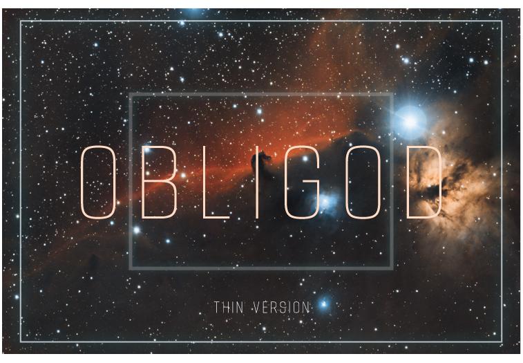 Obligod Thin Font