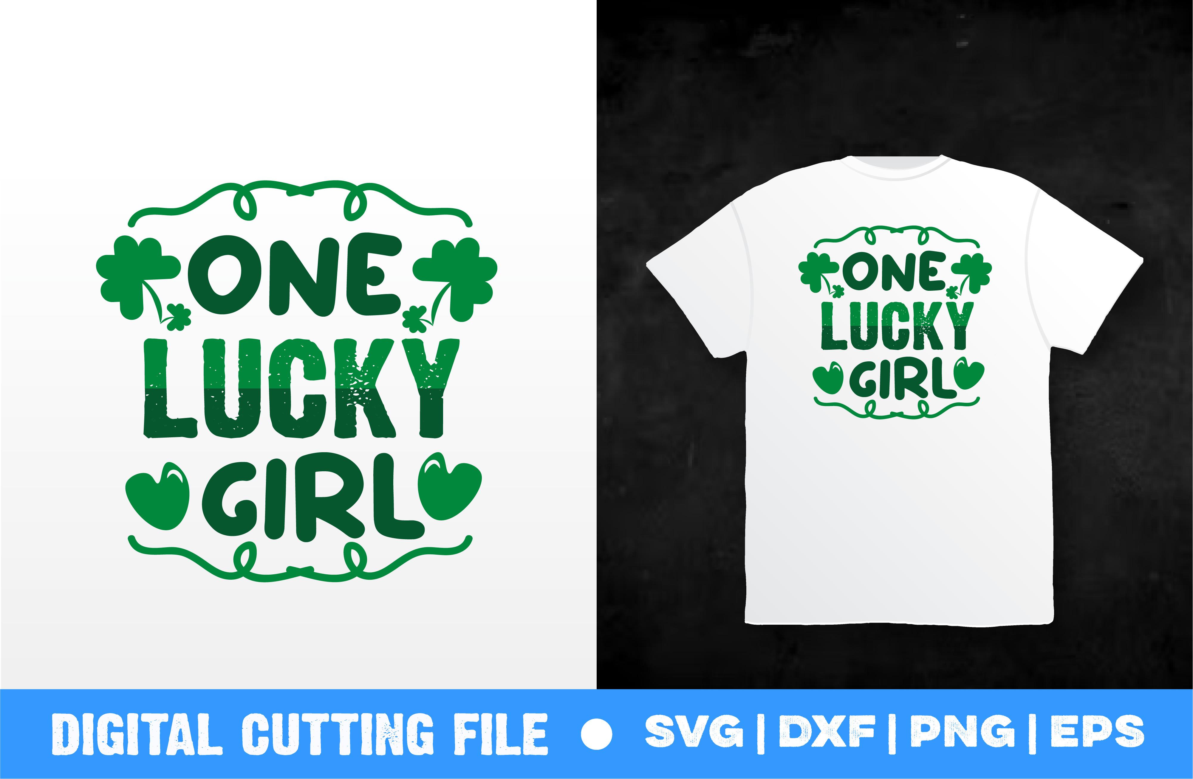 One Lucky Girl Svg