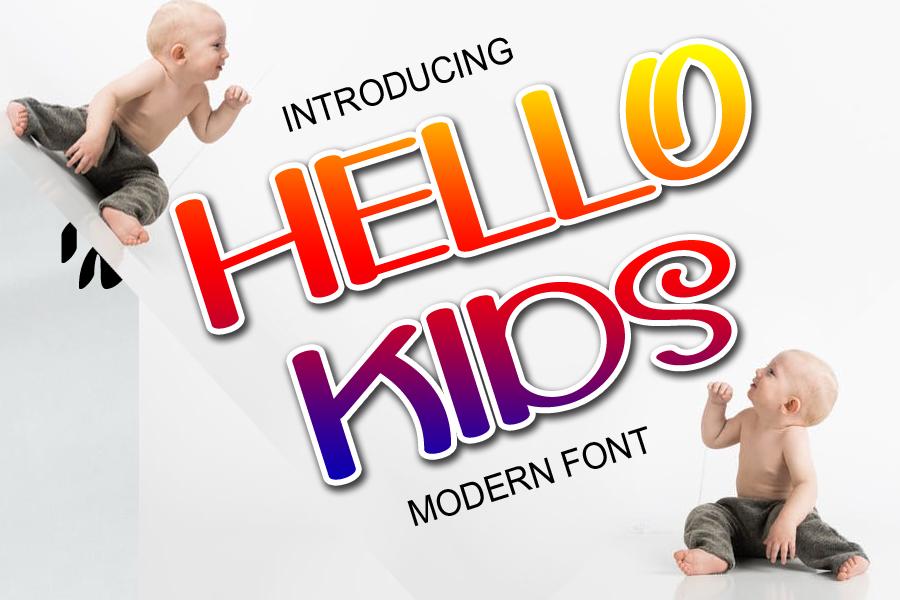 Hello Kids Font